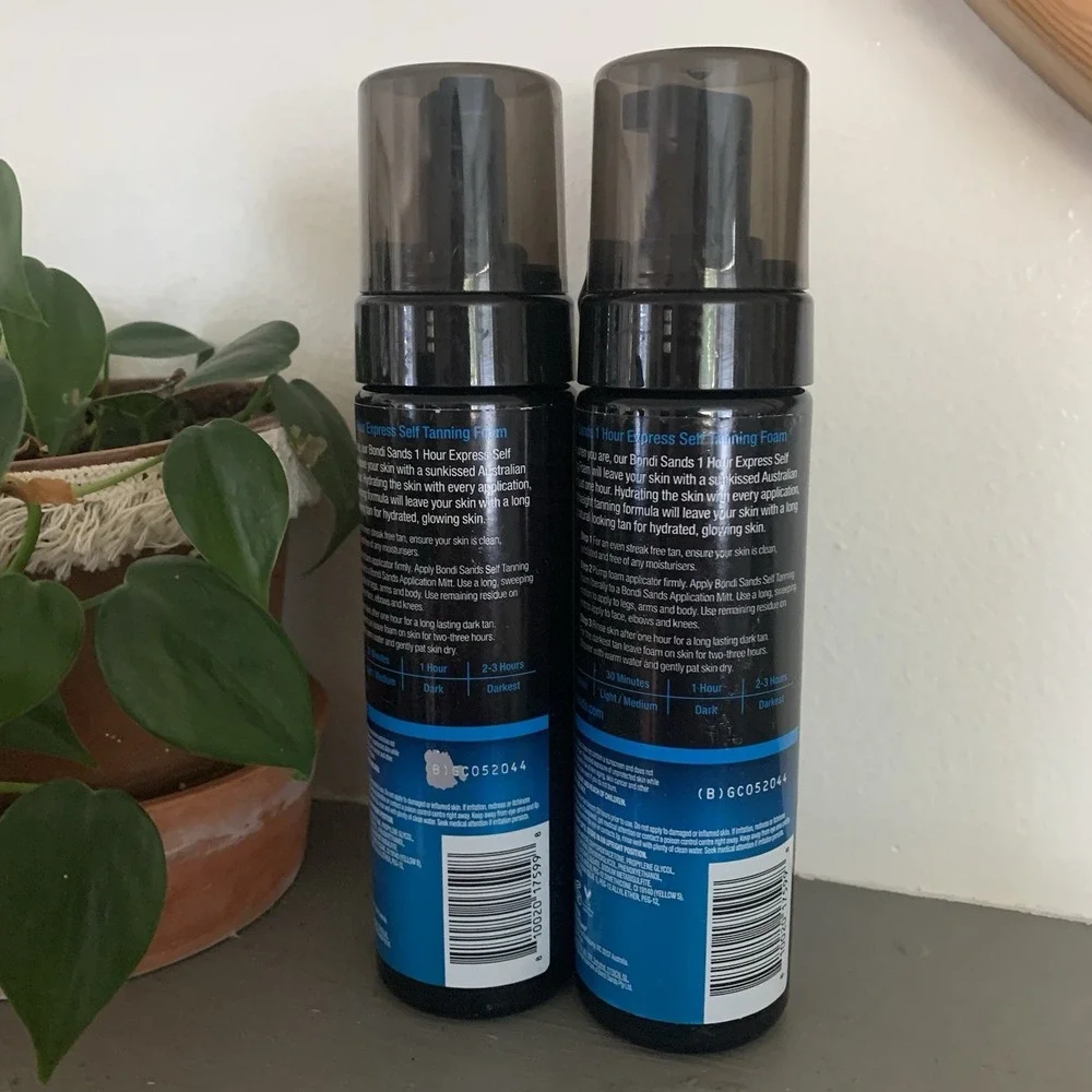 2 Lot Bondi Sands Self Tanning Foam 1 Hour Express, 5.07‎ fl. oz. New